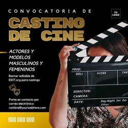 Plantillas Gratis Para Carteles Y Flyers De Castings Y Audiciones