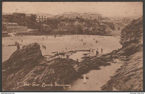 The Town Beach Newquay Cornwall C1910 Westlake Postcard Postcards