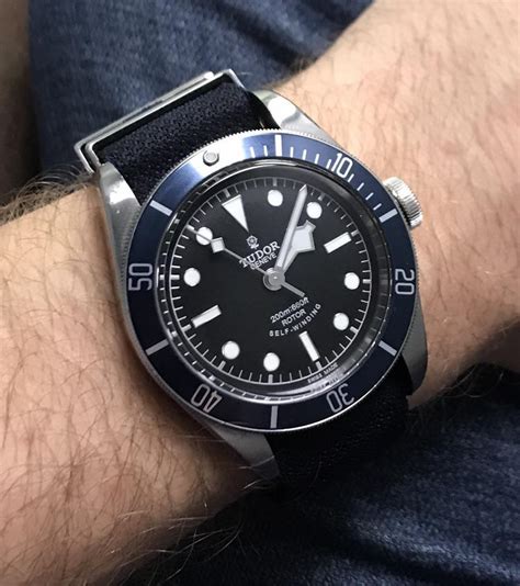 Wts Tudor Heritage Black Bay 41 Blue W Leather Nato And Extras Full