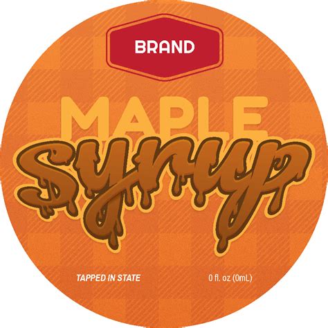 Syrup Label Templates Design Free Online ®