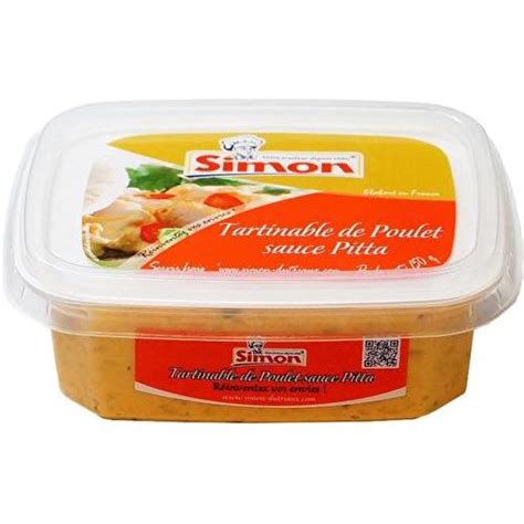 Simon Tartinable de poulet sauce pitta Supermarchés Match