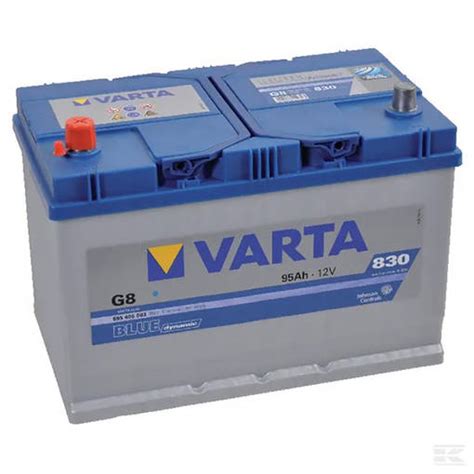 Akku 12V 95Ah 830A VARTA V G8 Blue Dynamic 306x173x225mm Lakkapää