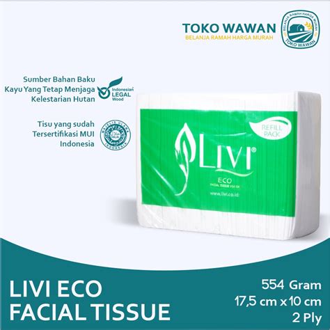 Jual Tissue Livi Eco Facial Refill Pack Gram Promo Murah Tisu