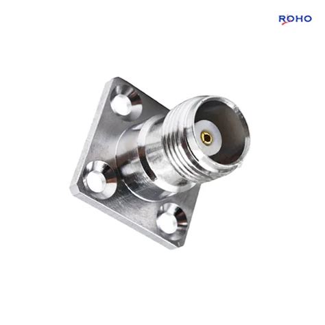 Tnc Female Straight Connector Solder Attachment Hole Flange Mount