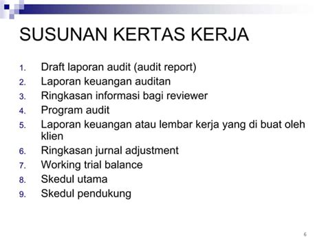 Kertas Kerja Pemeriksaan 2 PPT