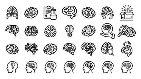 Human Brain Vector Icon Design Illustration Human Brain Human Brain