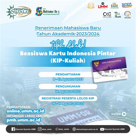 Beasiswa Kartu Indonesia Pintar Kip Kuliah Untuk Penerimaan Mahasiswa