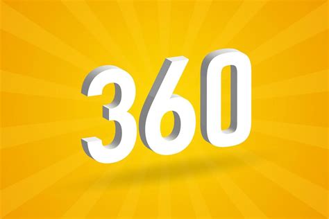 Como Se Escreve 360 - alfabeto da fonte do número 3d 360. branco 3d número 360 com fundo ...