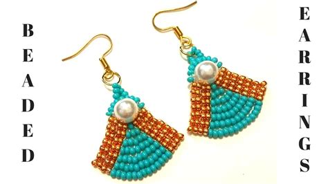 Diy Beaded Earrings How To Make Earrings Easy Way Simple Beaded