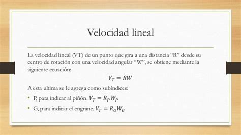 Relación De Velocidad