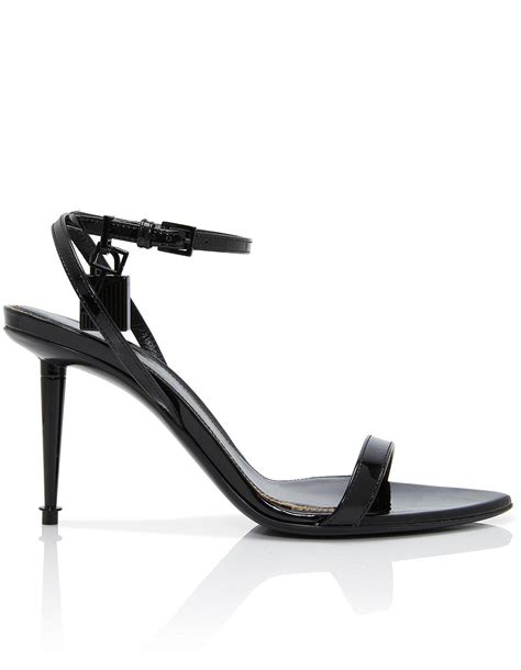 Tom Ford Padlock Pointy Naked Sandal Patent Leather David Jones
