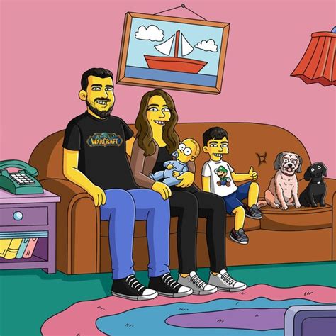 Simpsons Family Custom Portrait Christmas Gifts for Him Christmas Gifts ...