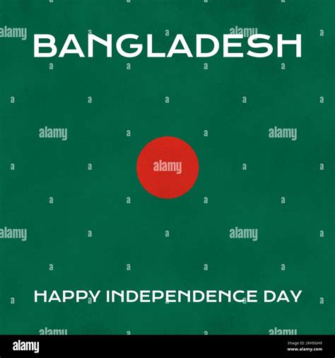 Composition Of Bangladesh Independence Day Text Over Flag Of Bangladesh