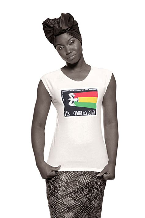 Ghana Independence T Shirt White Womens Aṣọ