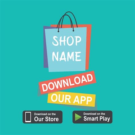 Premium Vector Mobile App Logo Or Icon Template Shopping Bags With