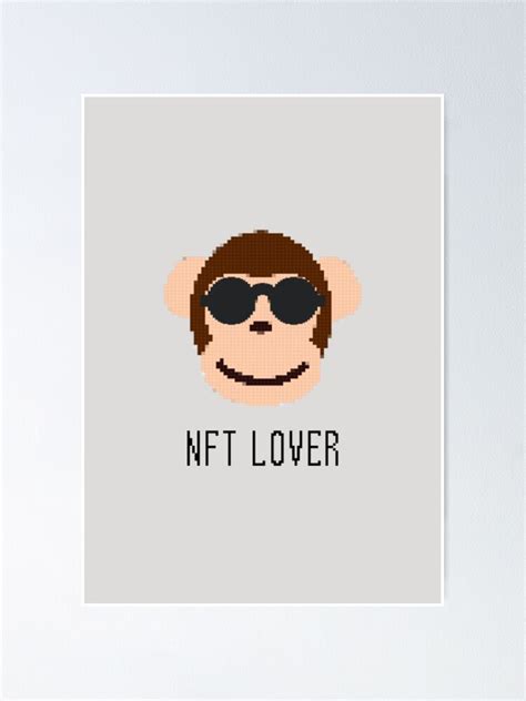 "Nft Lover - NFT fans, NFT monkey, pixel art " Poster by DMAXshop ...