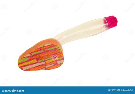 Dish Scrubber Head And Handle Stock Photo Image Of Burned View 25352100