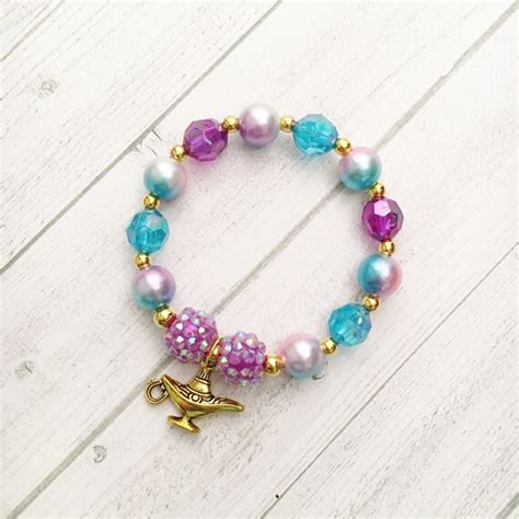 8 Princess Jasmine Magic Lamp Party Favor Bracelet Aladdin Etsy