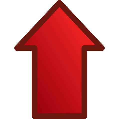 Red Arrow Pointing Up Vector Graphics Free Svg