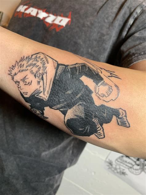 Got A Lil Itadori Tattoo From Chapter 92 R JuJutsuKaisen