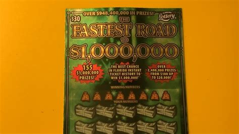 Florida Lottery Scratch Off Winner The Fastest Road To