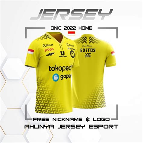 Jual Jersey Baju Kaos Onic Esport Mpl S Terbaru Free