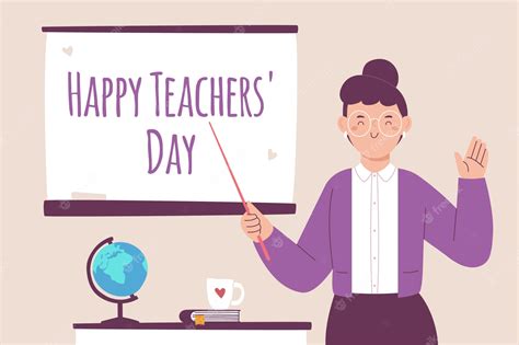 Premium Vector Hand Drawn Teachers Day Concept