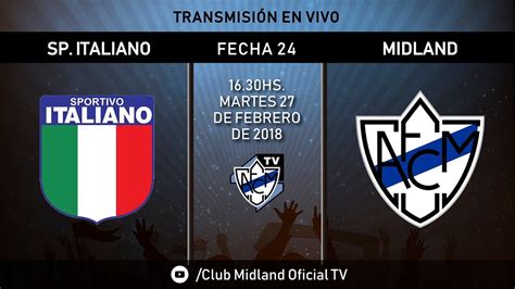 VIVO HD Sp Italiano Vs Midland Fecha 24 Primera C En Vivo