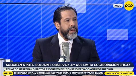 Eduardo Herrera Aseguró Que Ley Que Limita La Colaboración Eficaz Tiene