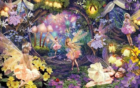 Fairy Gathering Fairy Wallpaper Fairy Garden Murals Your Way