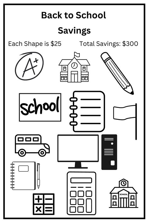 Summer Savings Challenge Back To School Savings Summer And School