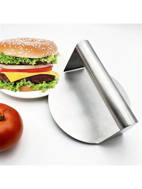 Burger Press, Stainless Steel Smash Burger Press, Burger Smasher With Stainless Steel Handle ...