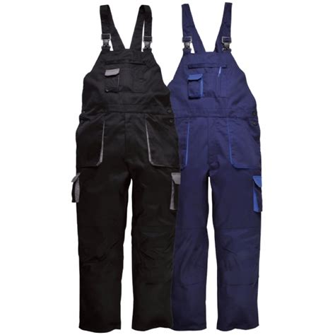 Texo Contrast Padded Lined Workwear Bib Brace Safetec Direct Ltd