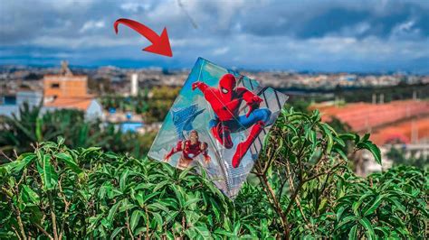 CAIU UMA RAIA DE 1m DO HOMEM ARANHA NA ARVORE E FUI RESGATAR YouTube