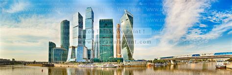 MOSCOW CITY SKYLINE – Merawalaprint - Cityscape Wallpaper