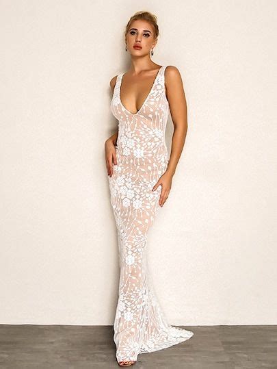 Shein White Formal Dresses Cristen Cho