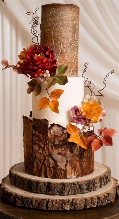 Woodland Inspired Wedding Cake Ideas Elegant Woodland Inspired