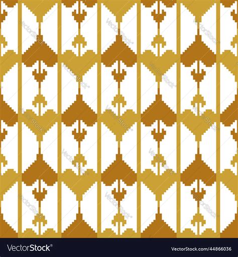 White And Gold Luxury Line Art Seamless Pattern Vector Image