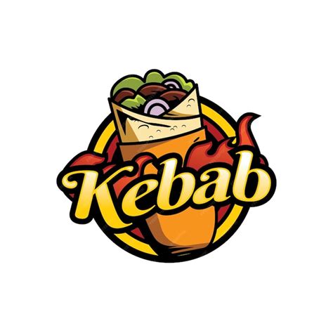 Premium Vector | Kebab logo vector illustration