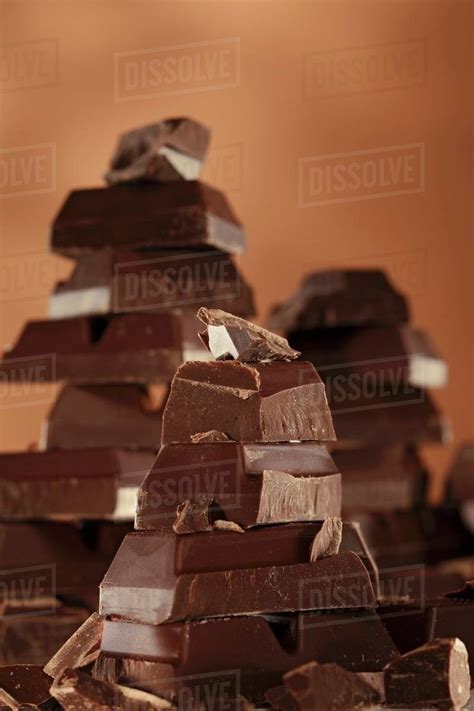 Stacks Of Chocolate Stock Photo Dissolve