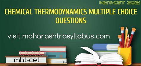 Chemical Thermodynamics Mcqs Mhtcet Maharashtra Syllabus