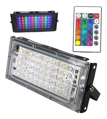 Paquete De Reflector Led Rgb W Multicolor Con Control