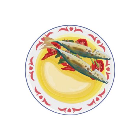 illustration logo Indonesian traditional food Papeda with Yellow soup ...