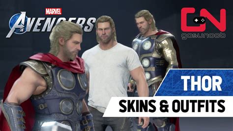 Thor All Unlockable Skins And Outfits Marvels Avengers Showcase Youtube