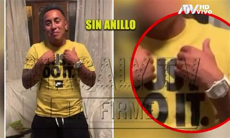 Christian Cueva se quitó su anillo de casado en casa del padre de