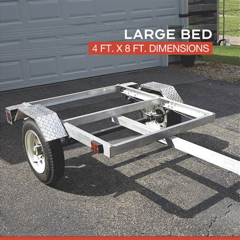 Ultra Tow 4ft X 8ft Folding Aluminum Utility Trailer Kit 1170 Lb Load Capacity Northern Tool