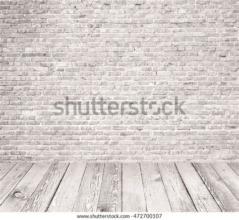 Interior Room White Brick Wall Wooden Stock Photo 472700107 | Shutterstock