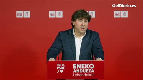 El L Der Socialista De Euskadi Eneko Andueza Reniega De Los Pactos