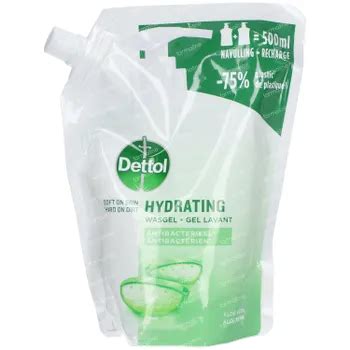 Dettol Hydrating Wasgel Antibacterieel Aloë Vera Navulling 500 ml