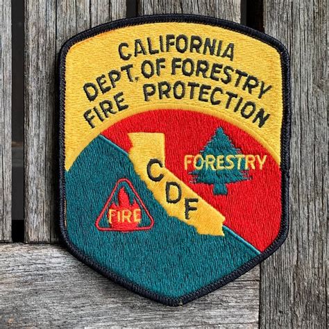 California Department Of Forestry Fire Protection Patch Etsy